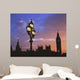 Parliament And Light At Sunset Wall Mural