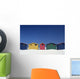 Colourful Beach Huts In Cape Town Wall Mural