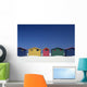 Colourful Beach Huts In Cape Town Wall Mural
