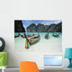 Wooden Boats In Maya Bay Wall Mural