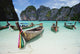 Wooden Boats In Maya Bay Wall Mural