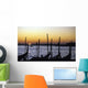Gondolas At Sunset Wall Mural