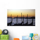 Gondolas At Sunset Wall Mural