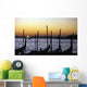 Gondolas At Sunset Wall Mural