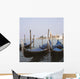Moored Gondolas Canal St Wall Decal