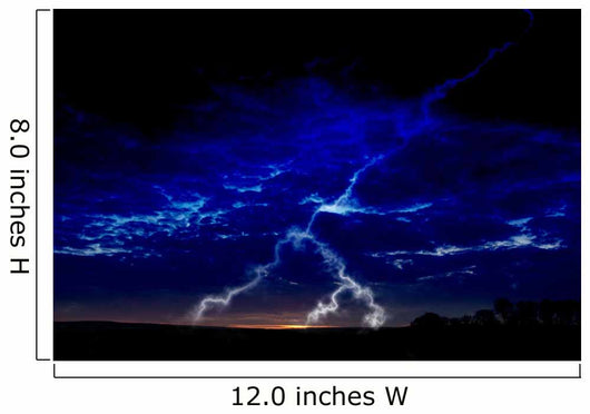 lightning at night Wall Mural