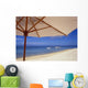 Umbrella and Tropical Beach Wall Mural