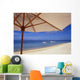 Umbrella And Tropical Beach, Close Up Wall Mural