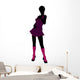 African American Go Go Dancer Illustration Silhouette Wall Decal