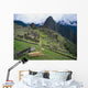 Llama At Machu Picchu's Ancient Ruins With Huayna Picchu Wall Mural
