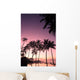 Coconut Tree Sunrise Wall Decal Design 3