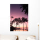 Coconut Tree Sunrise Wall Decal Design 3
