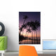 Coconut Tree Sunrise Wall Decal Design 2
