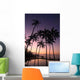 Coconut Tree Sunrise Wall Decal Design 2