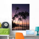 Coconut Tree Sunrise Wall Decal Design 2
