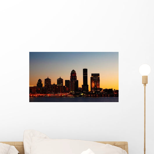 Louisville Kentucky Night Skyline Wall Decal
