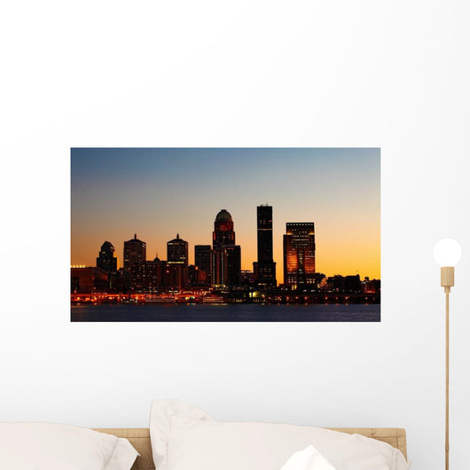 Louisville Kentucky Night Skyline Wall Decal