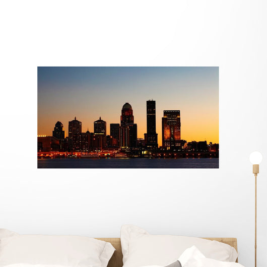 Louisville Kentucky Night Skyline Wall Decal
