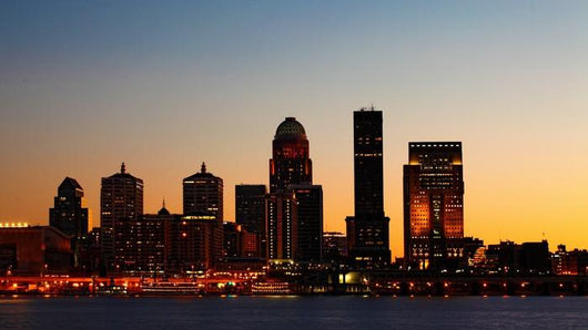 Louisville Kentucky Night Skyline Wall Decal