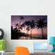 Coconut Tree Sunrise Wall Decal Design 1