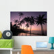 Coconut Tree Sunrise Wall Decal Design 1