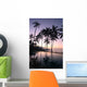 Coconut Trees Sunrise Wall Decal