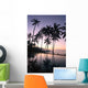 Coconut Trees Sunrise Wall Decal
