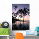 Coconut Trees Sunrise Wall Decal