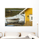 Boat And Traditional House On Flaton Island Wall Mural