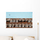 Man Swimming In Pool By Sunloungers, Aerial View Wall Mural