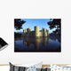 The Majestic Bodiam Castle And Its Reflection In Surrounding Moat Wall Mural