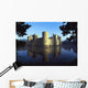 The Majestic Bodiam Castle And Its Reflection In Surrounding Moat Wall Mural