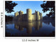 The Majestic Bodiam Castle And Its Reflection In Surrounding Moat Wall Mural