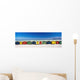 Row Of Beach Houses On Beach Wall Mural