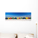 Row Of Beach Houses On Beach Wall Mural