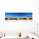 Row Of Beach Houses On Beach Wall Mural