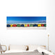 Row Of Beach Houses On Beach Wall Mural