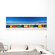 Row Of Beach Houses On Beach Wall Mural