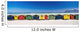 Row Of Beach Houses On Beach Wall Mural