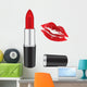 Red lipstick Wall Decal