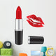 Red lipstick Wall Decal