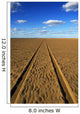 Car Tracks On A Deserted Sandy Beach Wall Mural