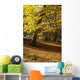 Yellow Leaves On Trees In Forest Wall Mural