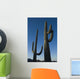 Two Saguaro Cacti In The Sonoran Desert Wall Mural