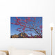 A Tree With Pink Blossoms In Red Rock Country Wall Mural