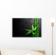 Bamboo over Black Wall Mural