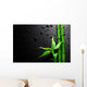 Bamboo over Black Wall Mural
