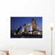 Tower Bridge At Dusk With Dolphin Statue In The Foreground Wall Mural