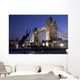 Tower Bridge At Dusk With Dolphin Statue In The Foreground Wall Mural