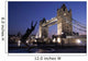 Tower Bridge At Dusk With Dolphin Statue In The Foreground Wall Mural